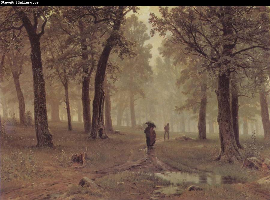 Ivan Shishkin Rain in an Oak Forest